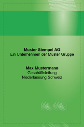 Business Cards double-sided <br>vertical format
